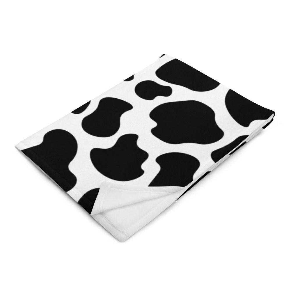 Cowprint Throw Blanket