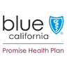 Blue California logo with Promise Health Plan text on black background.