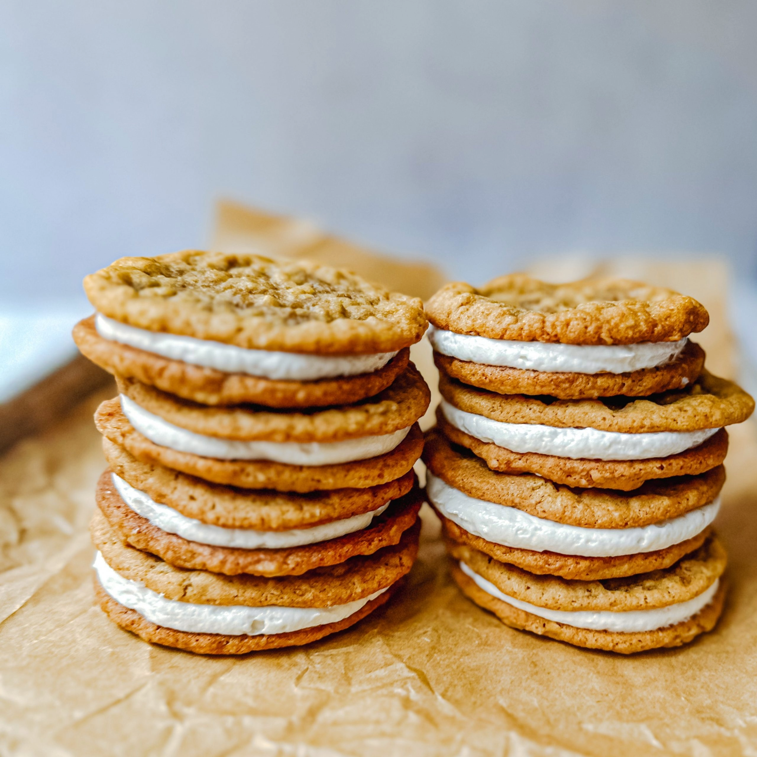 Oatmeal Protein Cookie Sandwich