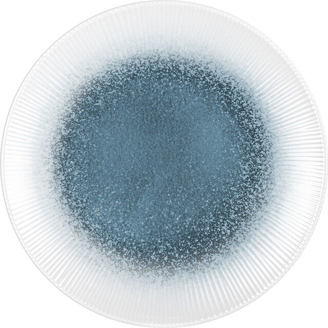 Essteller Melamin BRUNNER Meteore Azur Durchm. 25 cm Farbe weiß / blau