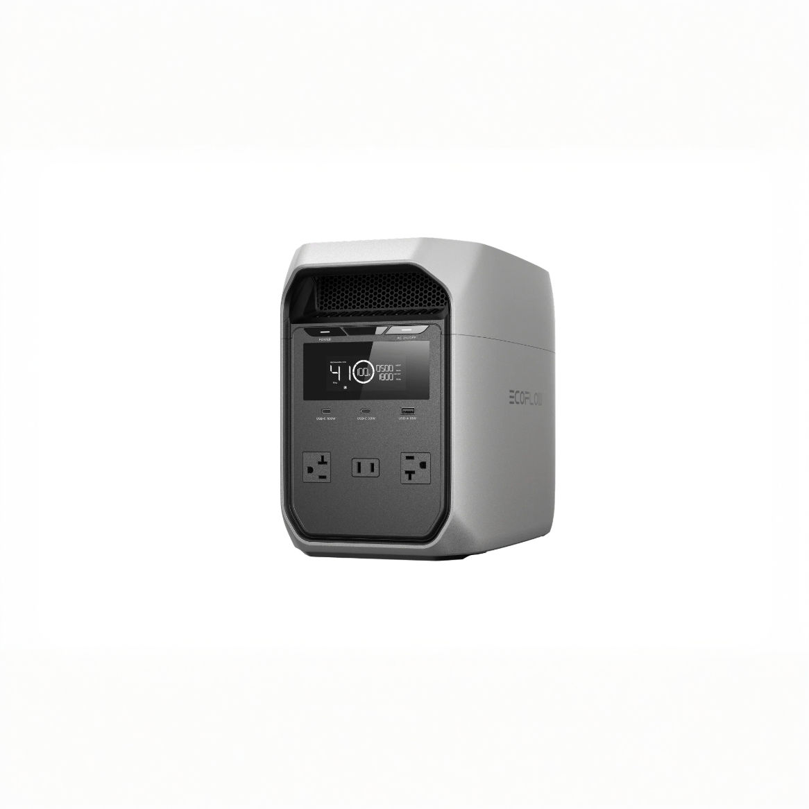 EcoFlow DELTA 3 Classic Portable Power Station- Light Gray