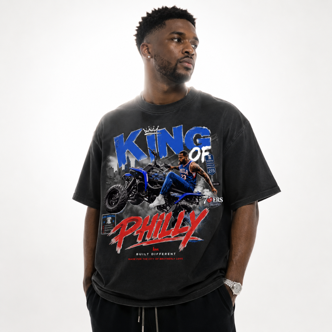 KING OF PHILLY TEE - BLACK