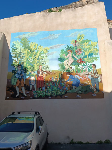 fresque Kaléïdos'Coop
fresque écologique et durable
fresque patrimoine