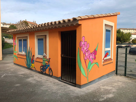 Fresque Lorgues école Maternelle André Négrel Zoé Figeac Laure Fournier Kaléïdoscoop
