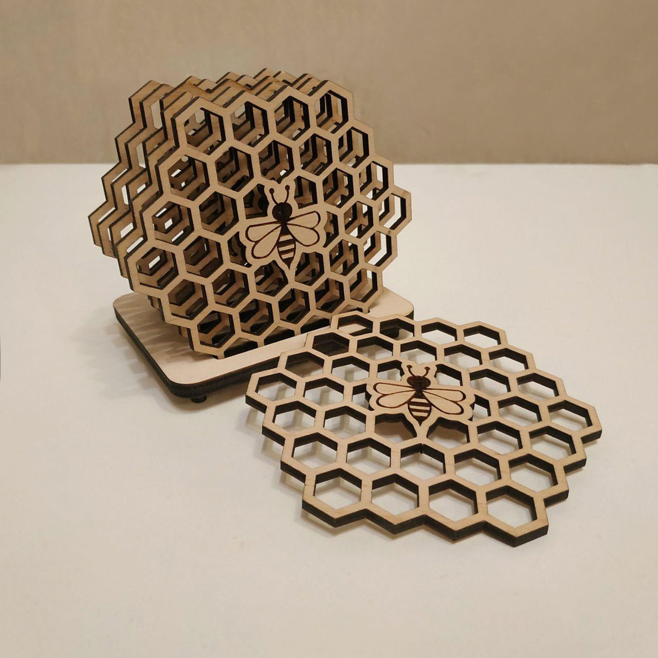 Підстаканники Костери (Бджолині Соти) Набір Для Кухні