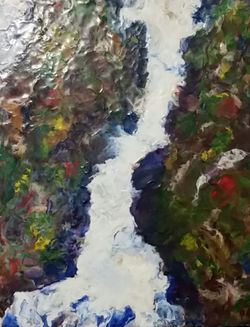 Rainforest waterfall