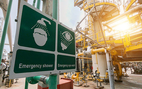 Symbol of Eye wash and Emergency shower