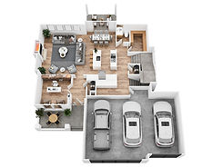 Clara-Elev A-GR_Main Floor_3D floor plan by archvizstudio3d.jpg