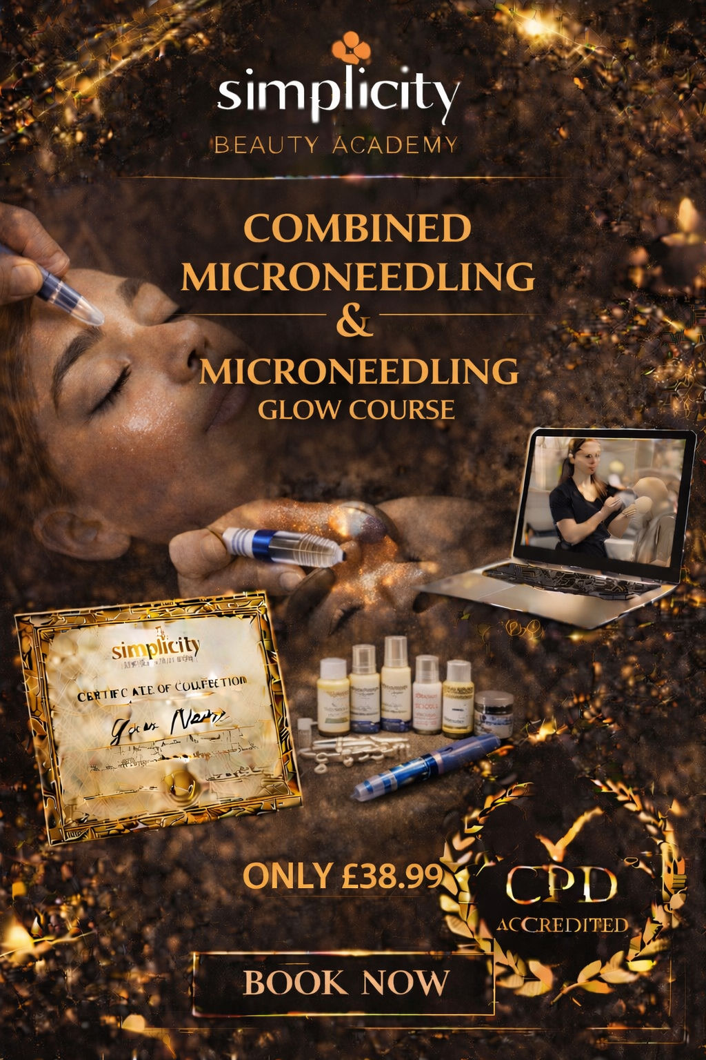 Microneedling and microneeding glow course 