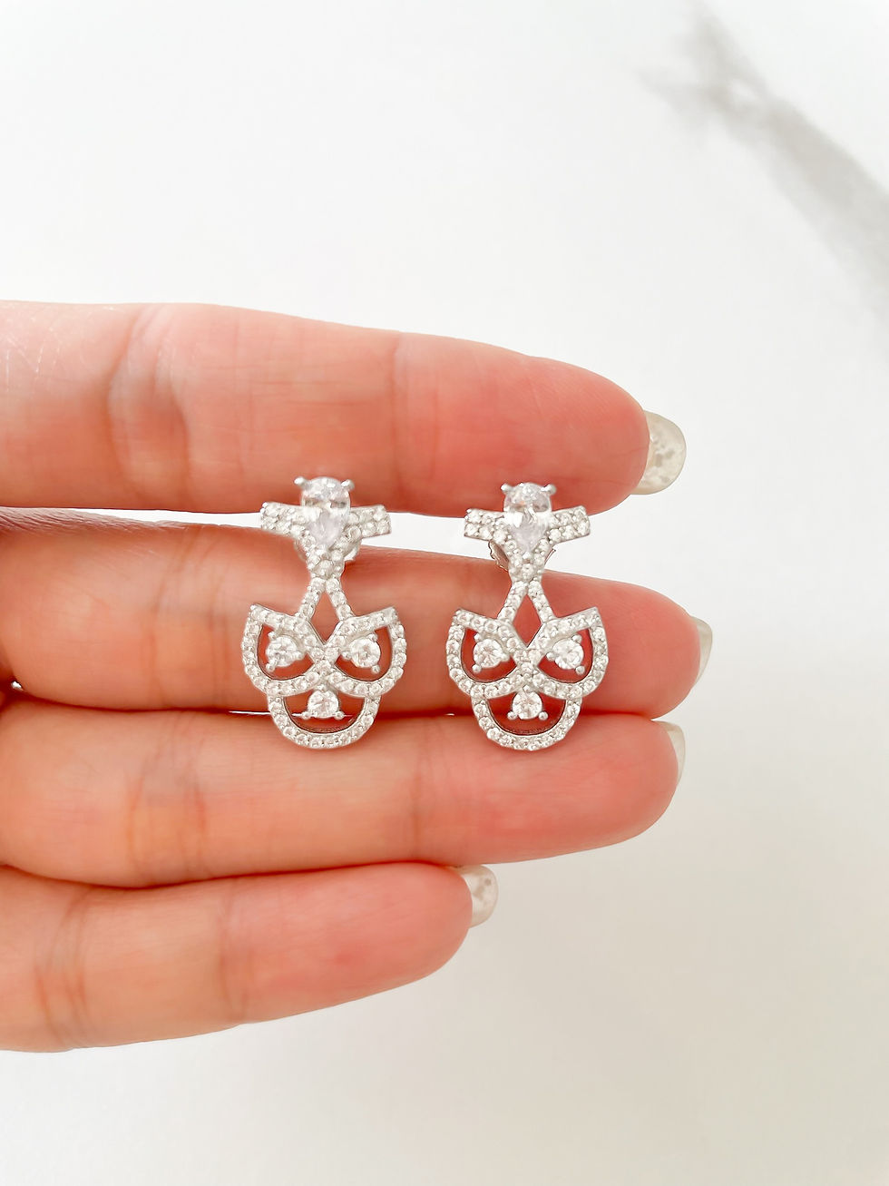 Thumbnail: Art Deco 0.25ct Teardrop Stud