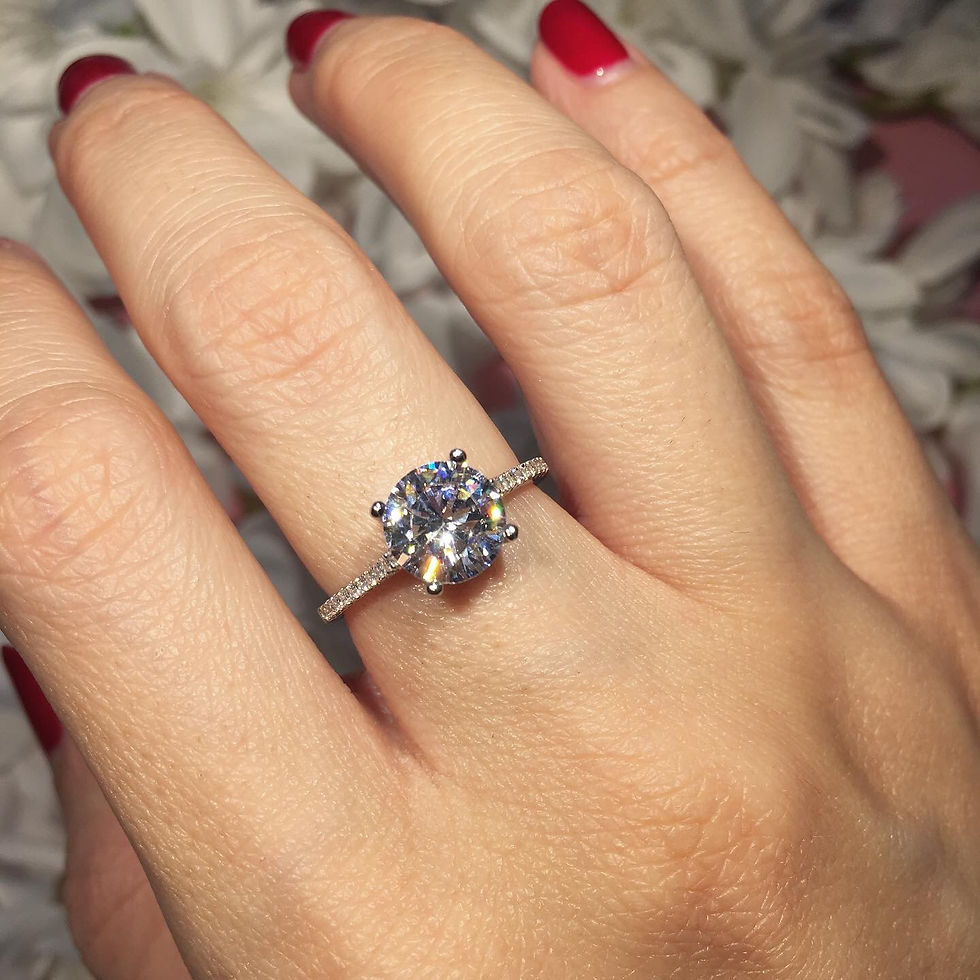 Thumbnail: 4 Claw 2ct Half Eternity Thin Band