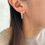 Thumbnail: Oval Shape Baguette & Round 1 Line Hoop
