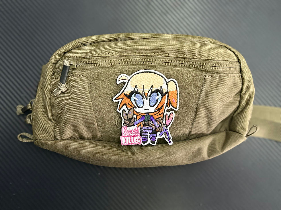 Thumbnail: kawaii killer ct patch embroidered on waistpack