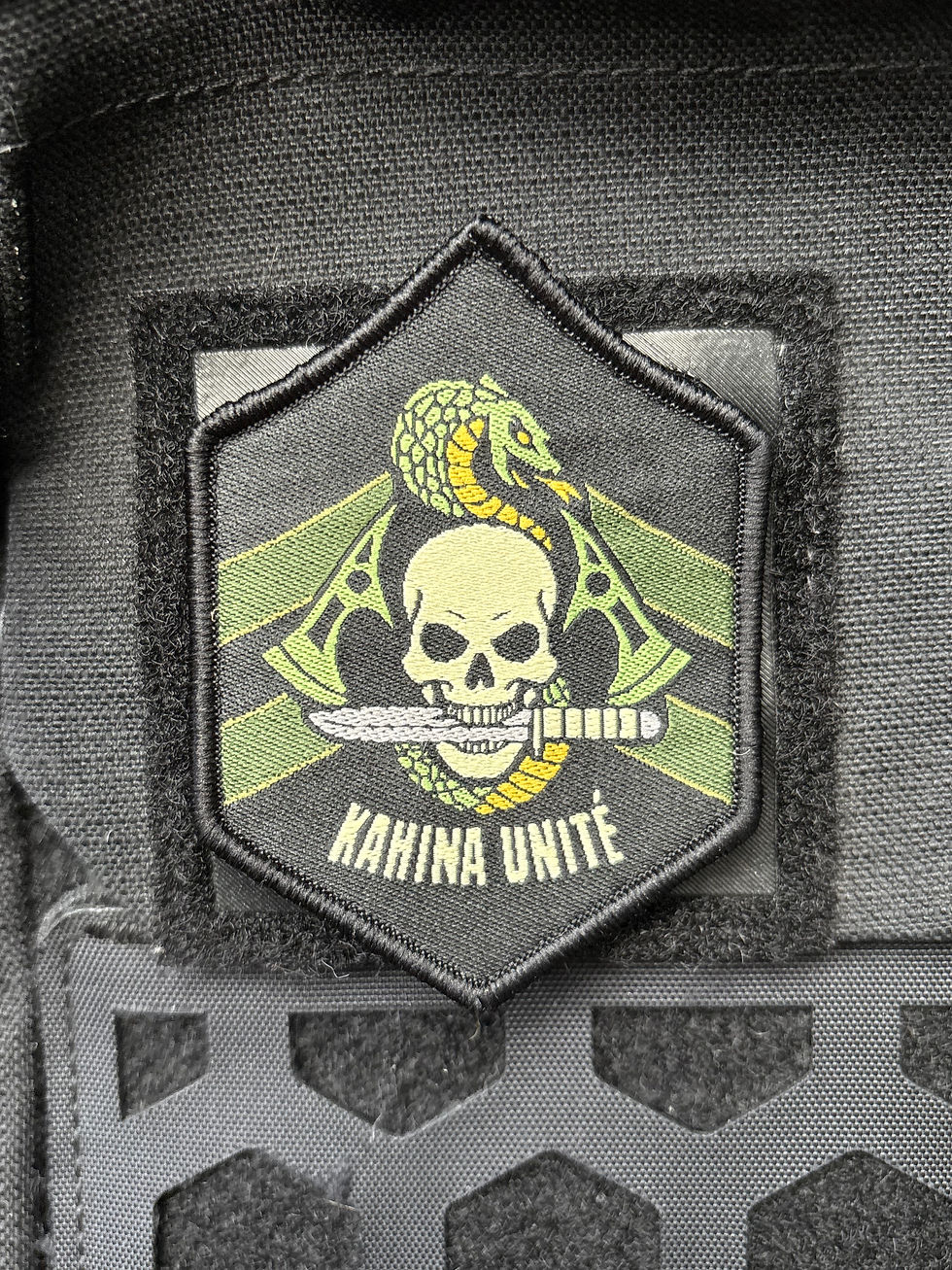 Thumbnail: Close-up of Battlefield 6 Kahina Unite woven patch showing fine detail