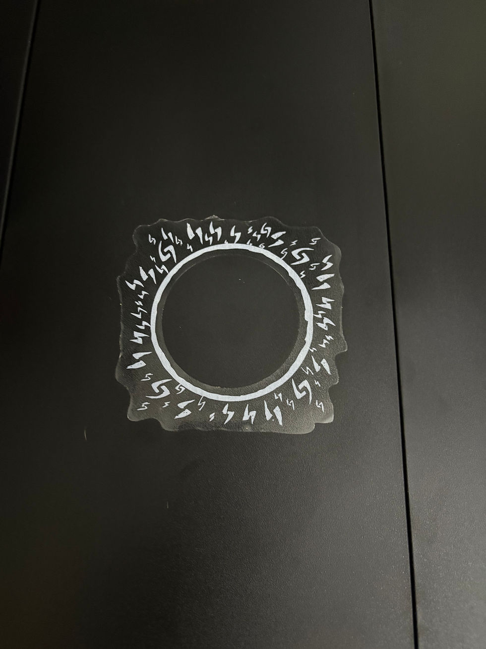 Thumbnail: Escape from Tarkov Cultist Circle Sticker on black surface