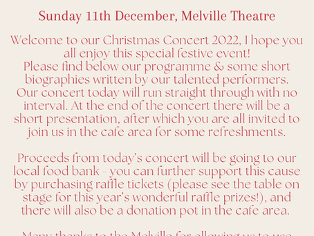 Piano Christmas Concerts 2022: 10am Sunday 11th December