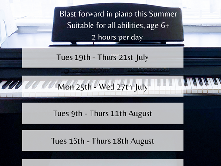 Summer Piano Express Courses