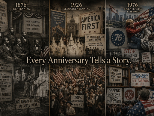 Visuals of the 1876, 1926, and 1976 Anniversaries of America