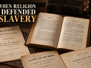 Throughout American history, the Bible was used both to defend slavery and to challenge it. Religious leaders interpreted scripture in different ways, showing how faith and religious authority could be used to support oppression or demand freedom.