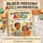 Thumbnail: Black History ABCs Workbook for Kids | Alphabet Activities, Coloring Pages (Ages