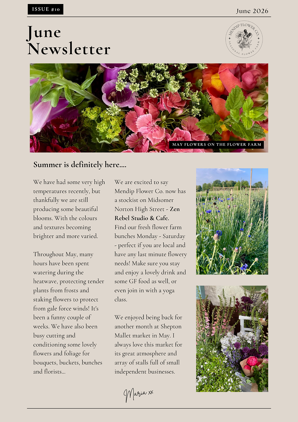 June - news from the farm