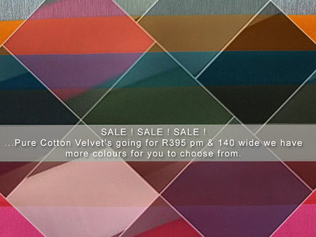 Pure Cotton Velvet's