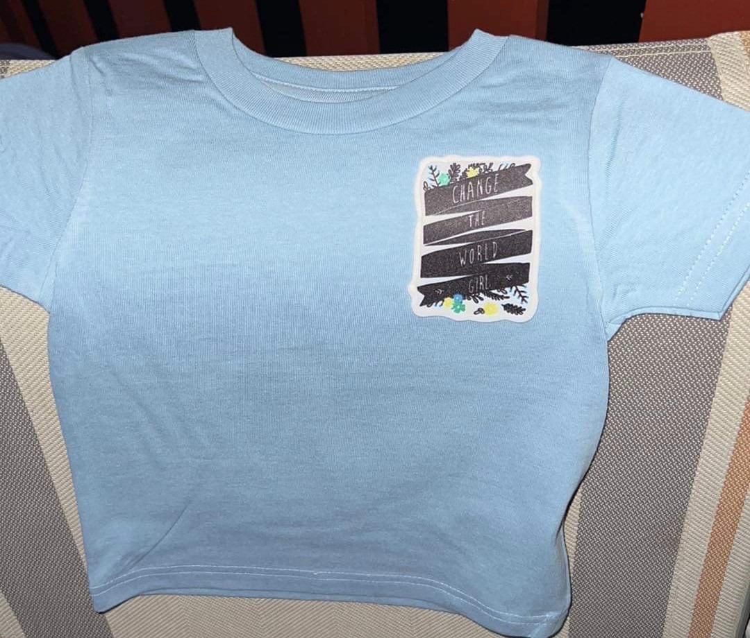 Babygirl “Change The World Girl” Toddlers shirt