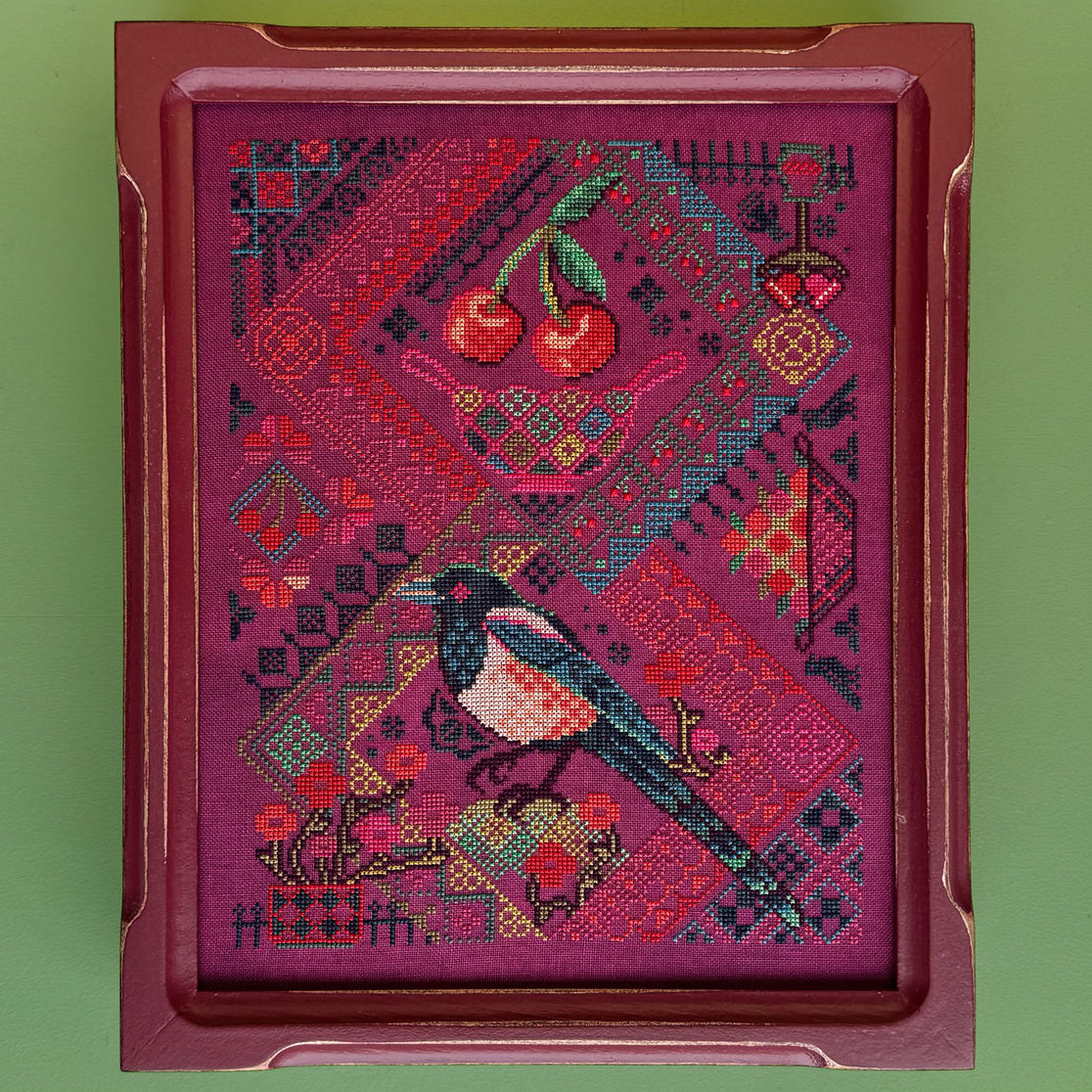 CHERRY MAGPIE JEDxStitch Pattern Only