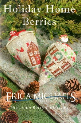 HOLIDAY HOME BERRIES  The Linen Berry Collection  Erica Michaels Pattern  Only