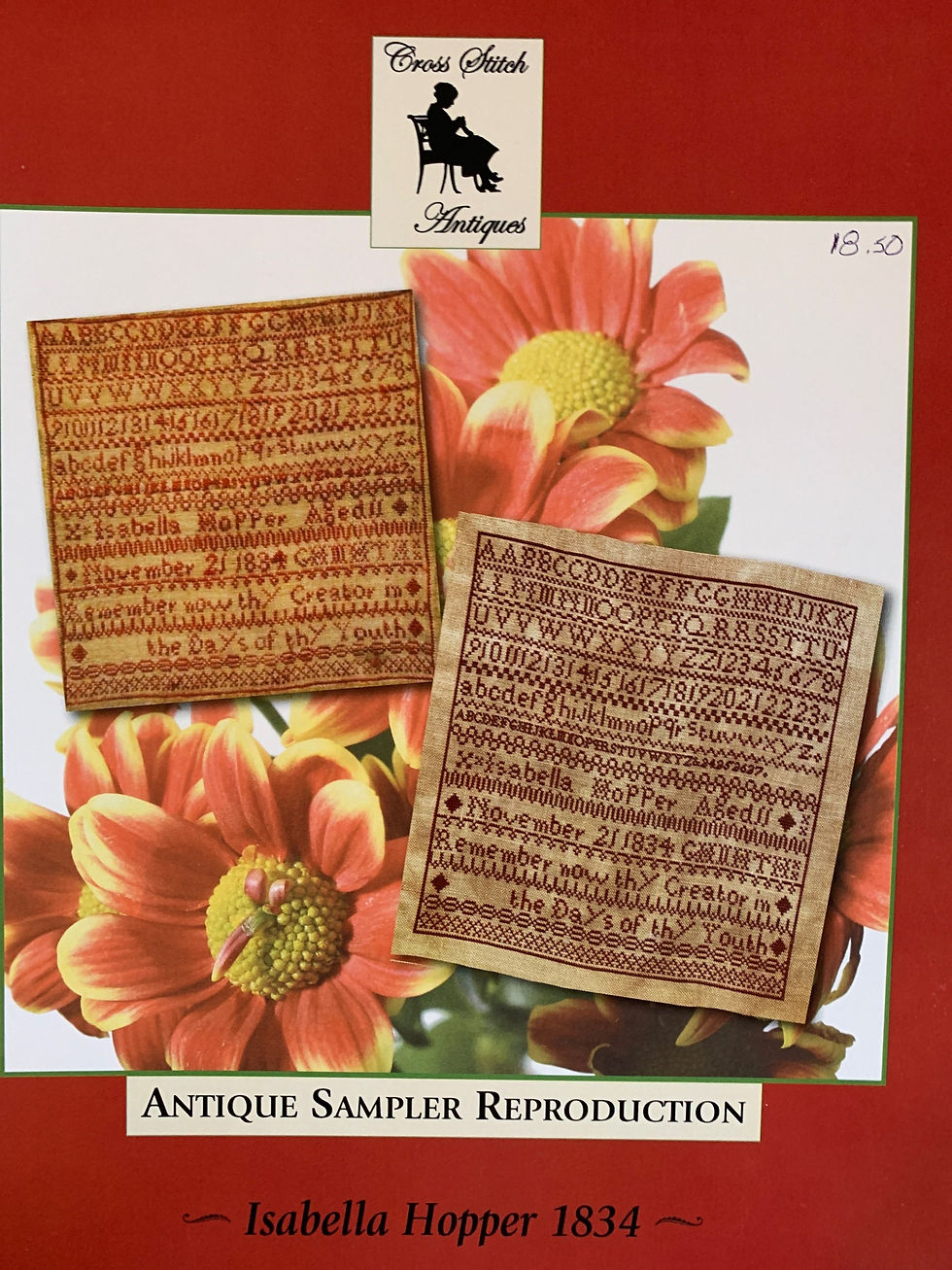 ISABELLA HOPPER 1834 Cross Stitch Antiques Pattern Only