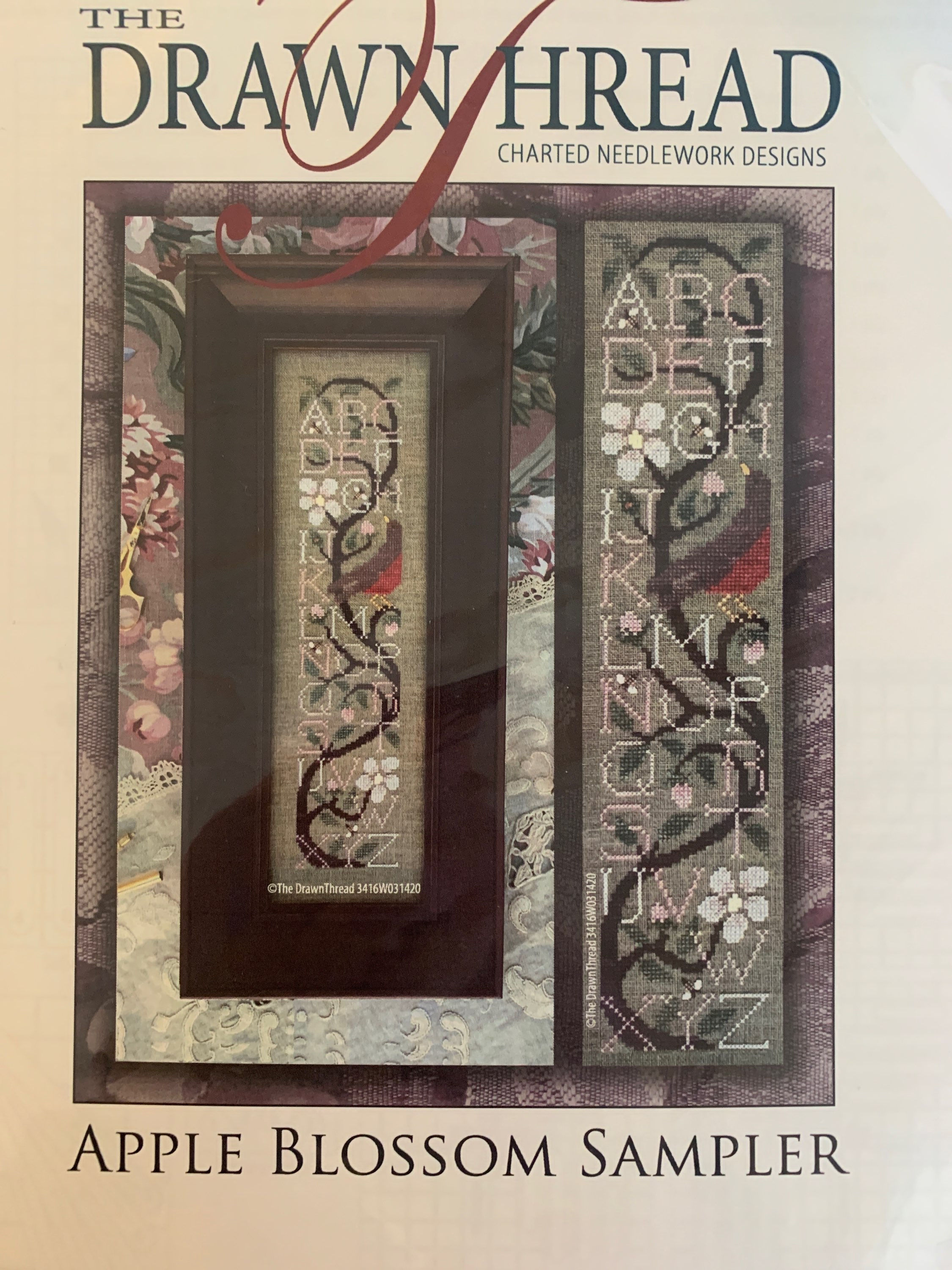 APPLE BLOSSOM SAMPLER The Drawn Thread Pattern  Only