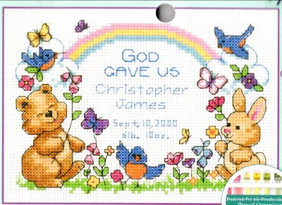 GOD’S BABIES BIRTH RECORD 6802 Dimensions | The Stitchery Nook