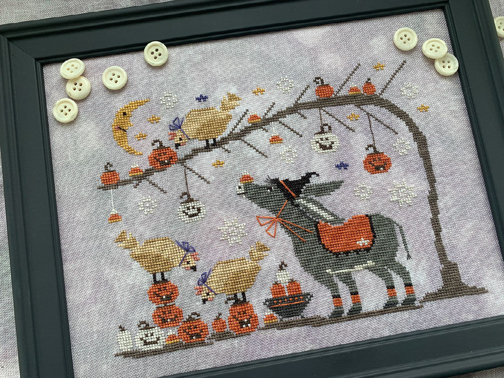 HALLOWEEN CHICKEN AND WAFFLES Stitches By Ethel Pattern Only