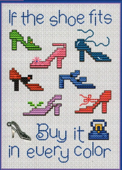 If the Shoe Fits PS102 Sue Hillis Designs Pattern  Only