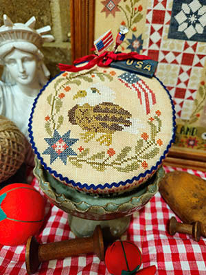 HEAL OUR LAND PIN DRUM SHORTIE Quaint Rose Needlearts Pattern Only