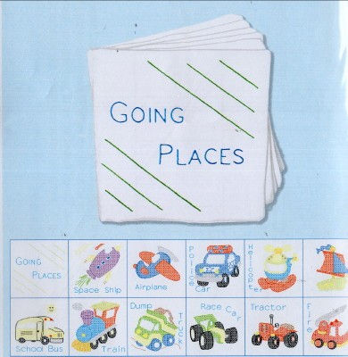 TRANSPORTATION CLOTH NURSERY BOOK 845 79 Jack Dempsey Needle Art