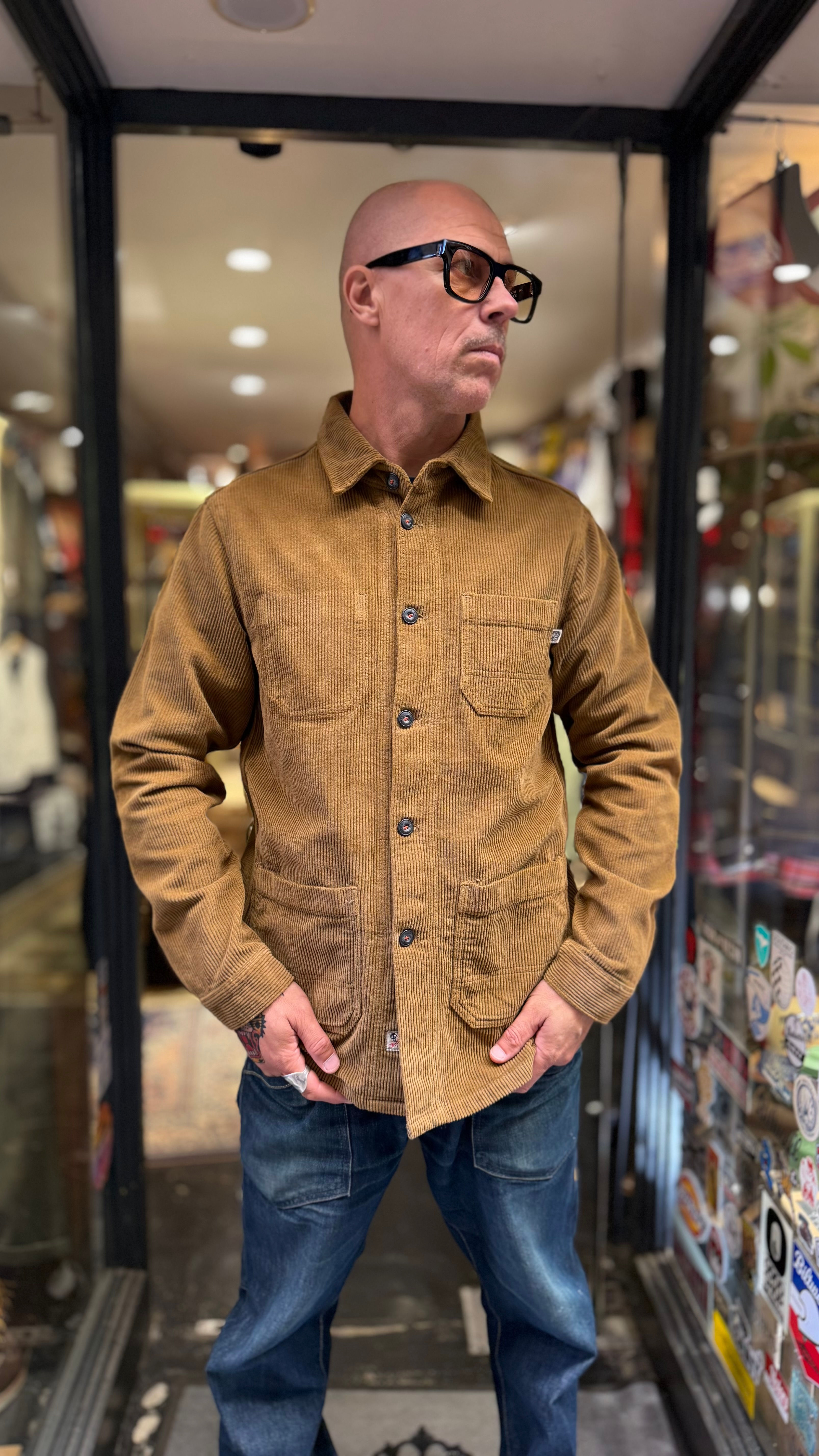 Smc & Co Jackson Pana Jacket velour Camel