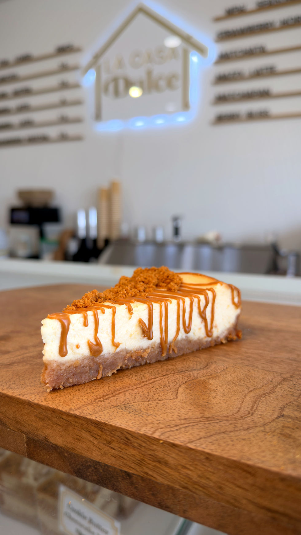Cheesecake slice at Downey's Favorite Coffeeshop and Cakery