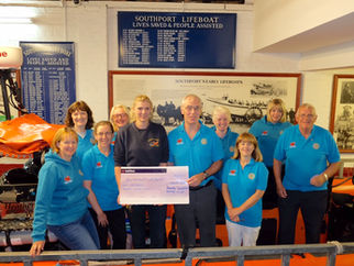 Formby Squirrels Rotary give £1,000 to support Southport Lifeboats