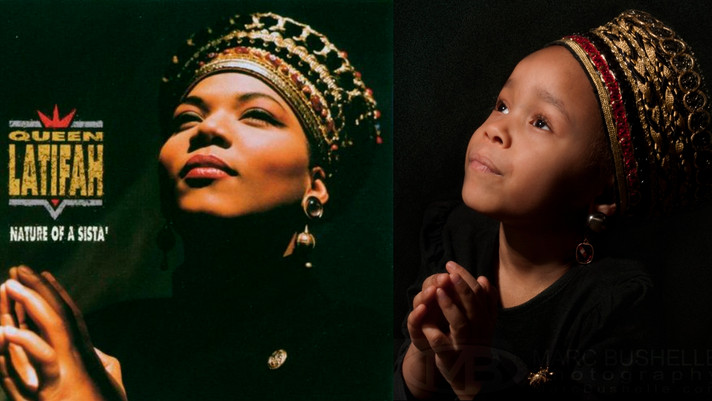 Lily as Queen Latifah