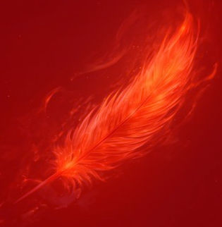 Saffron Phoenix feather