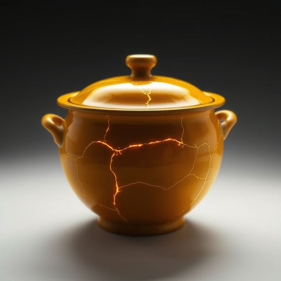kintsugi pot representing resilience for overwhelmed school leaders