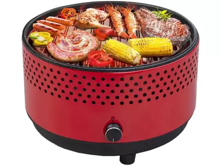 Churrasqueira a Carvão Portátil com Assadeira