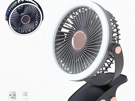 Ventilador de Mesa Portátil Recarregável