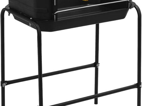 Churrasqueira Portátil Com Grelha + Espetos