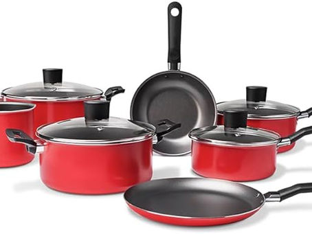 Conjunto de Panelas Brinox Garlic Vermelho