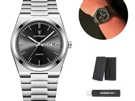 Relógio Suiço Old Money C/caixa E Ajustador