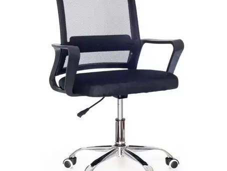 Cadeira de Escritório Secretária com Base Cromada