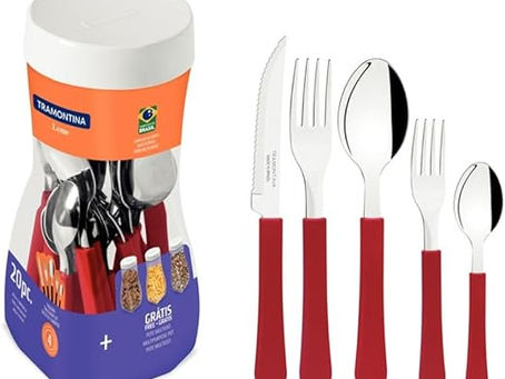 Faqueiro Tramontina Vermelho 20 Peças