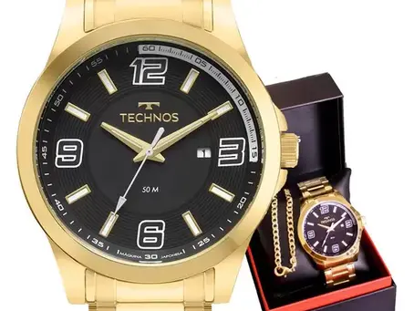 Relógio Technos Masculino Dourado